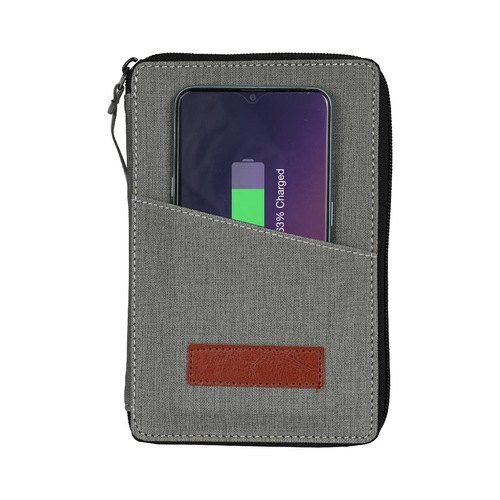 EVM Passport holder with 5000mAh Pop-up Power bank